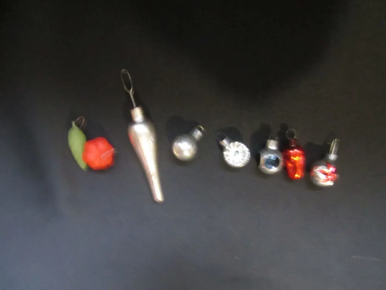 Елочные игрушки. 8 шт. Лот из чердака. 9