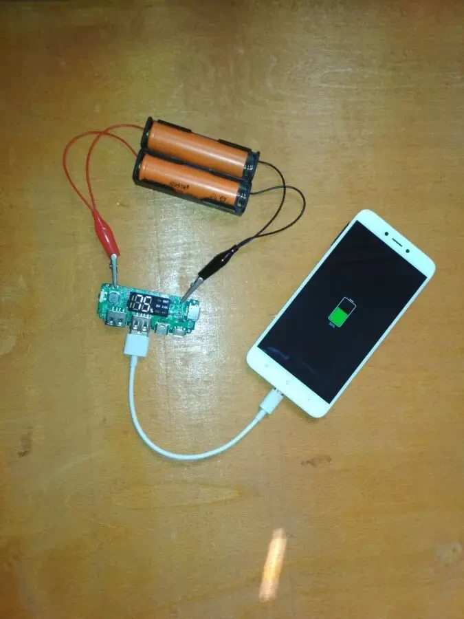 Модуль для Power Bank, плата для Повербанк dual usb 5v,2.4a з дисплеє 2