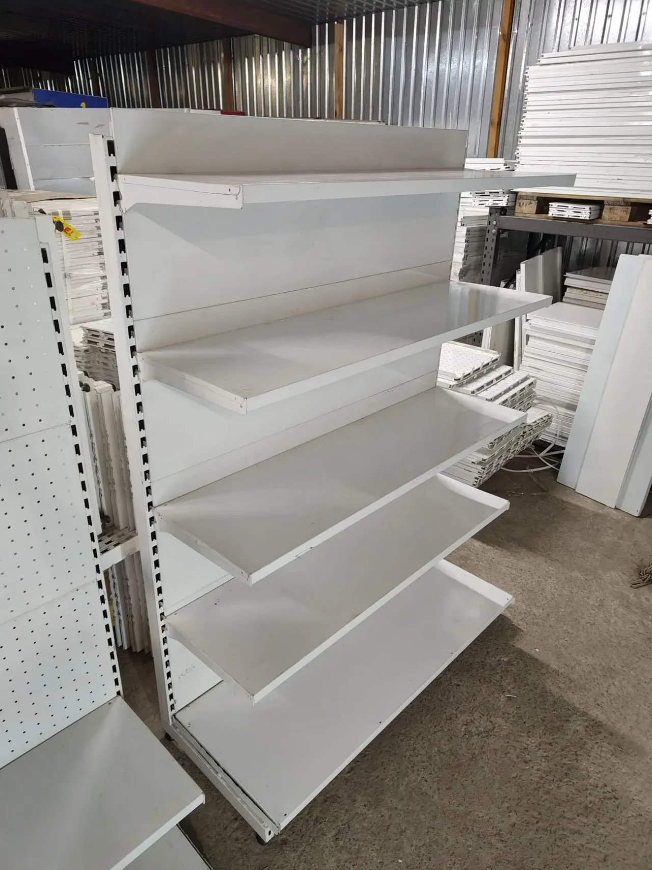 Стелаж торговий Алюр 1,9 м , стелаж пристінний бв, стелаж металевий 8