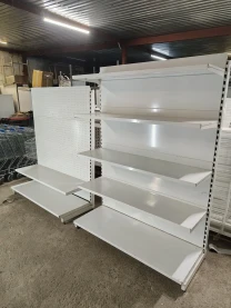 Стелаж торговий Алюр 1,9 м , стелаж пристінний бв, стелаж металевий