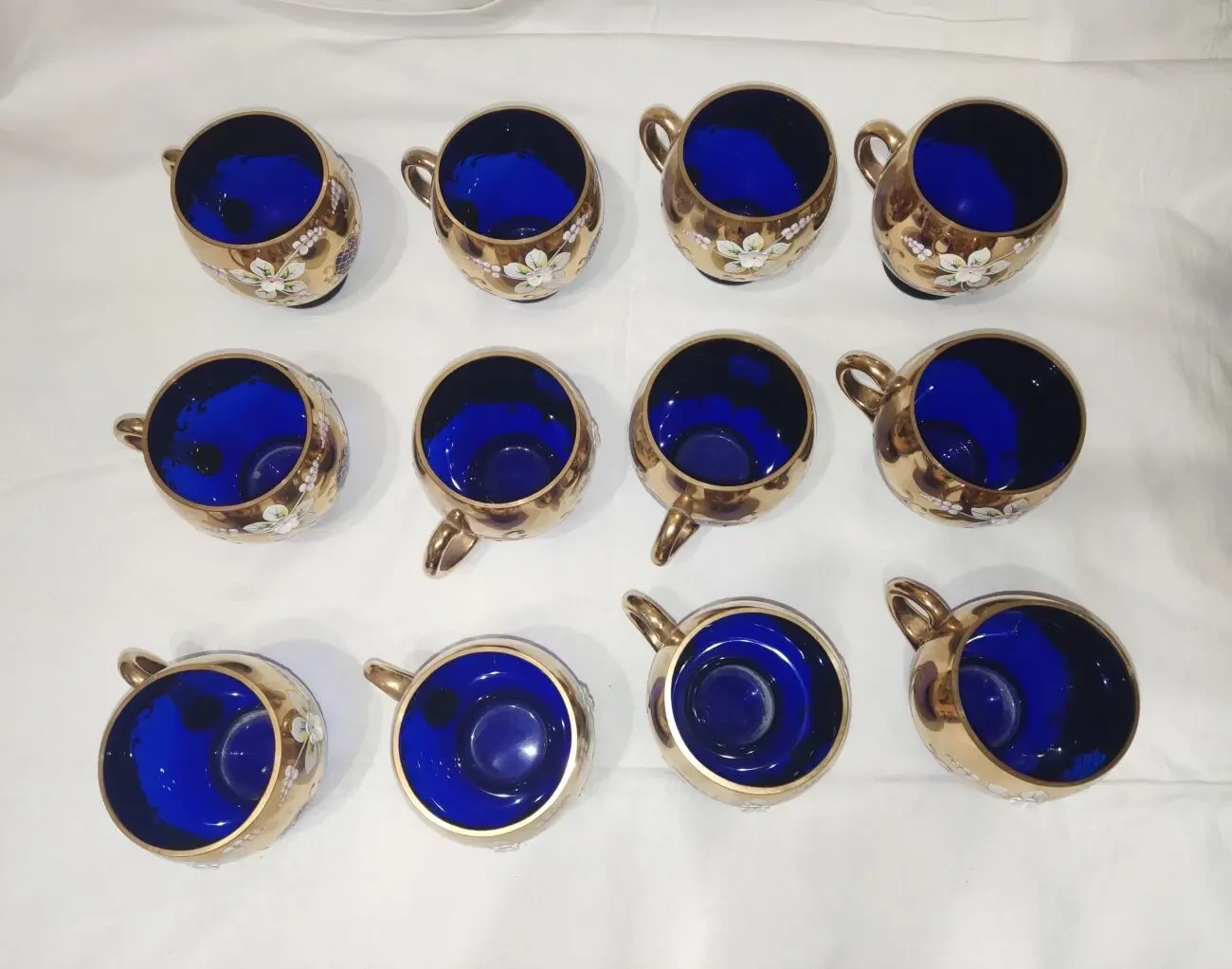 Чашки от сервиза Крюшонница Богемия, Чехословакия, 80-е, 12шт 3