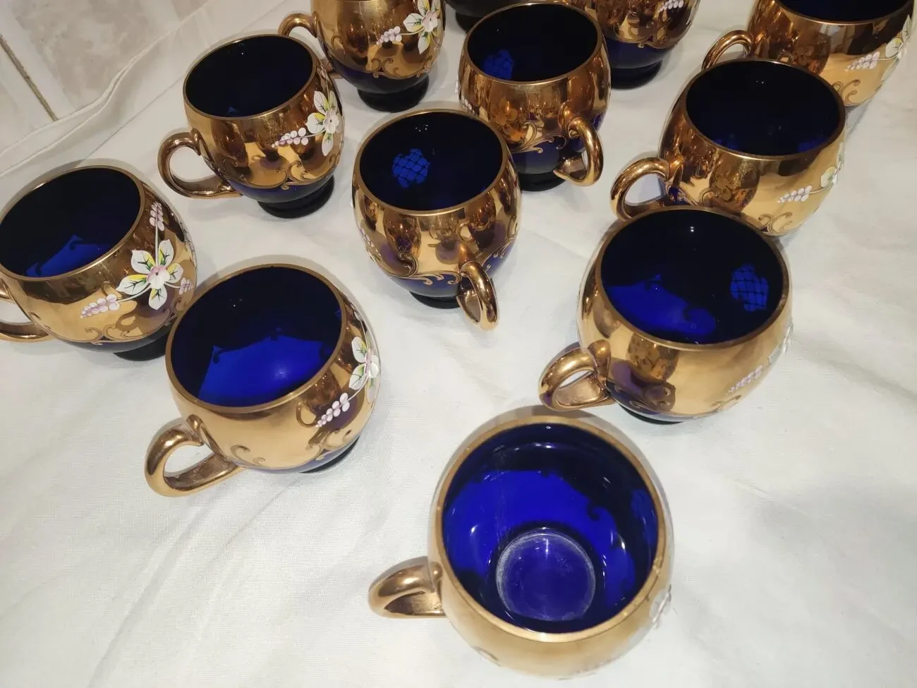 Чашки от сервиза Крюшонница Богемия, Чехословакия, 80-е, 12шт 7