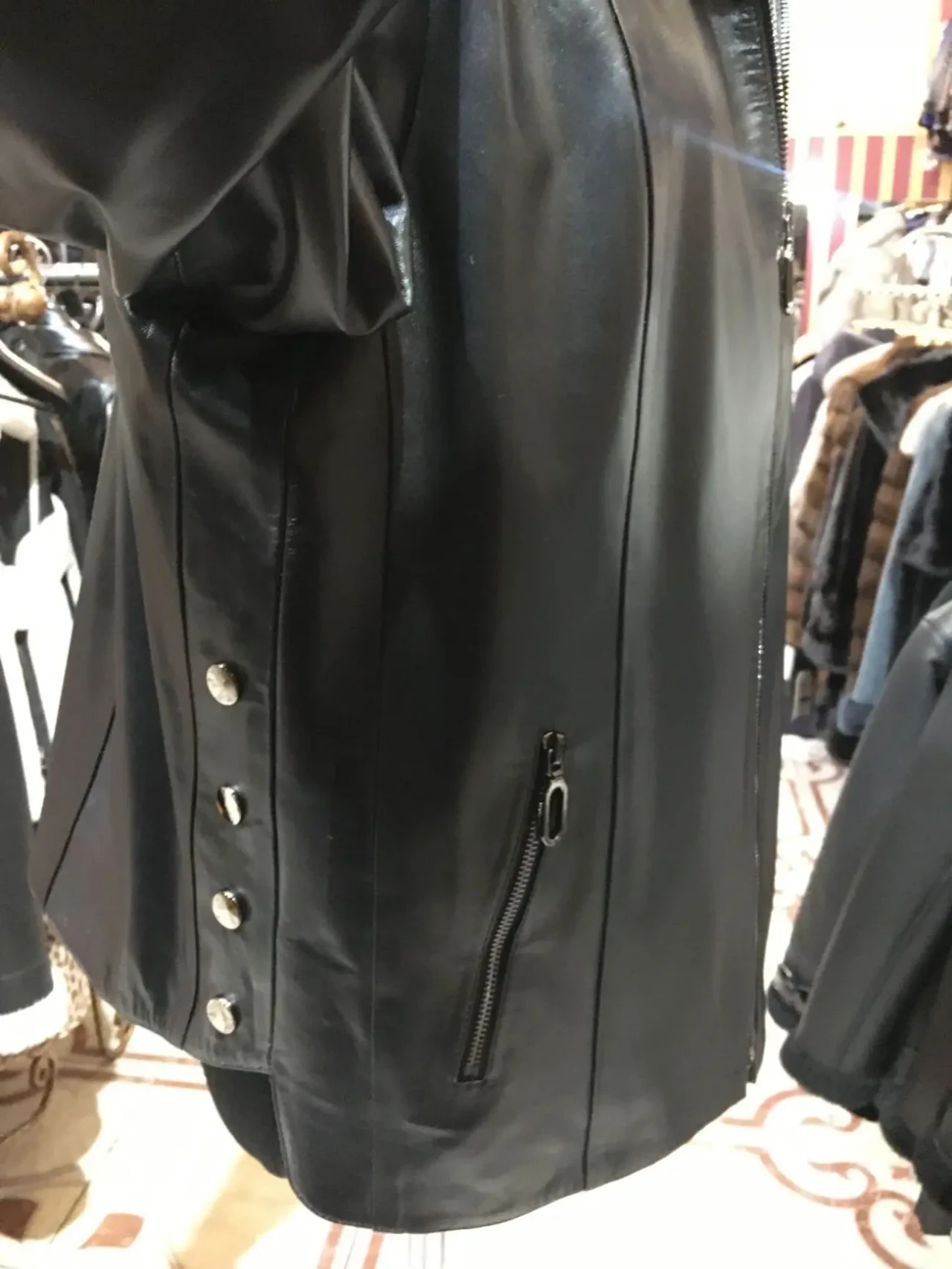 Куртка шкіряна подовжена,ідеальні лекала! 4