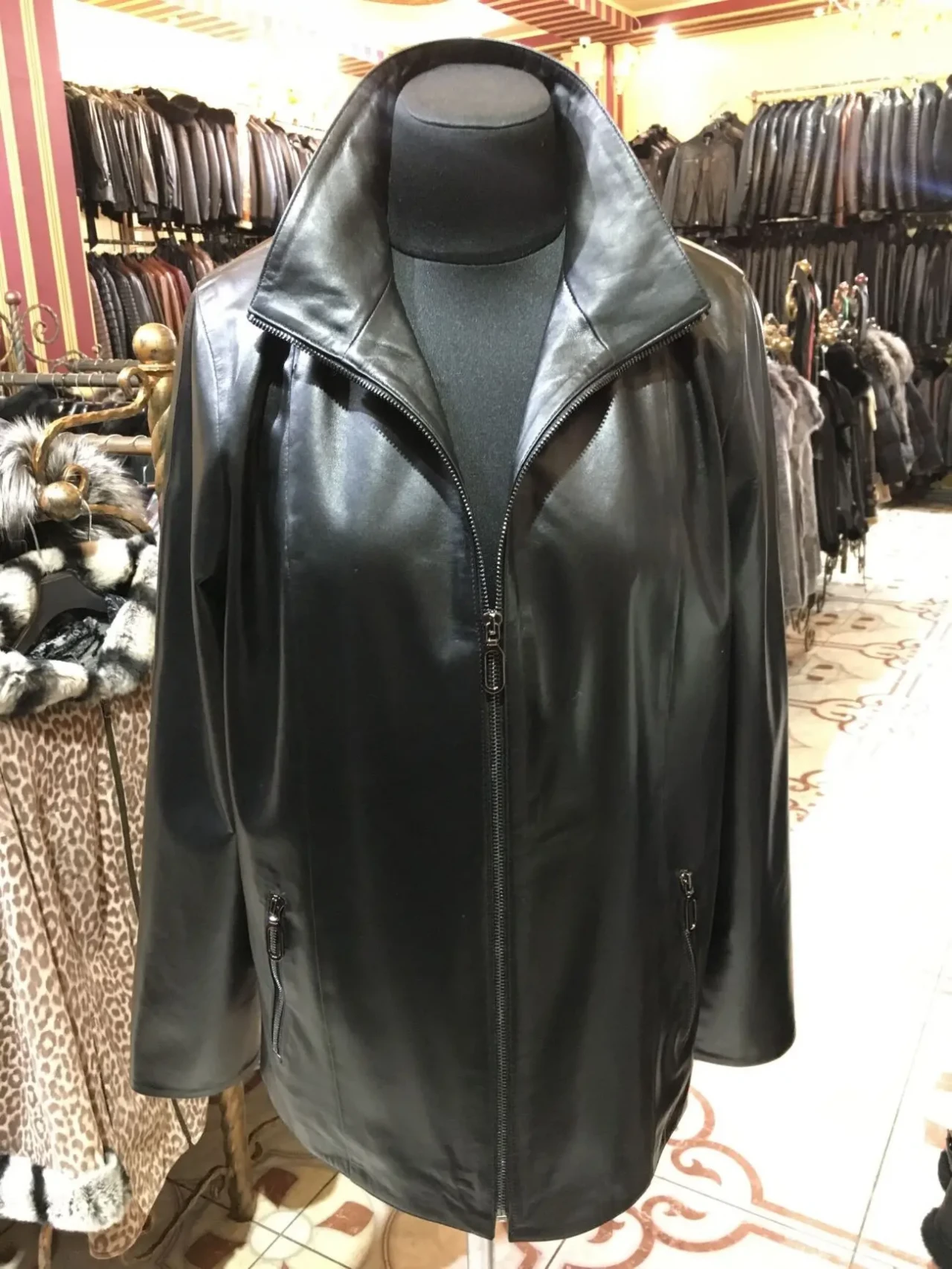 Куртка шкіряна подовжена,ідеальні лекала! 5