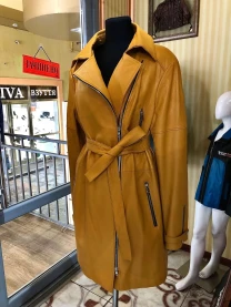 Плащі шкіряні,якість люкс!помаранчевий джамбо