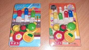 Набір 2в1 Кухня Гумки для стирання або дитячий ігровий набір