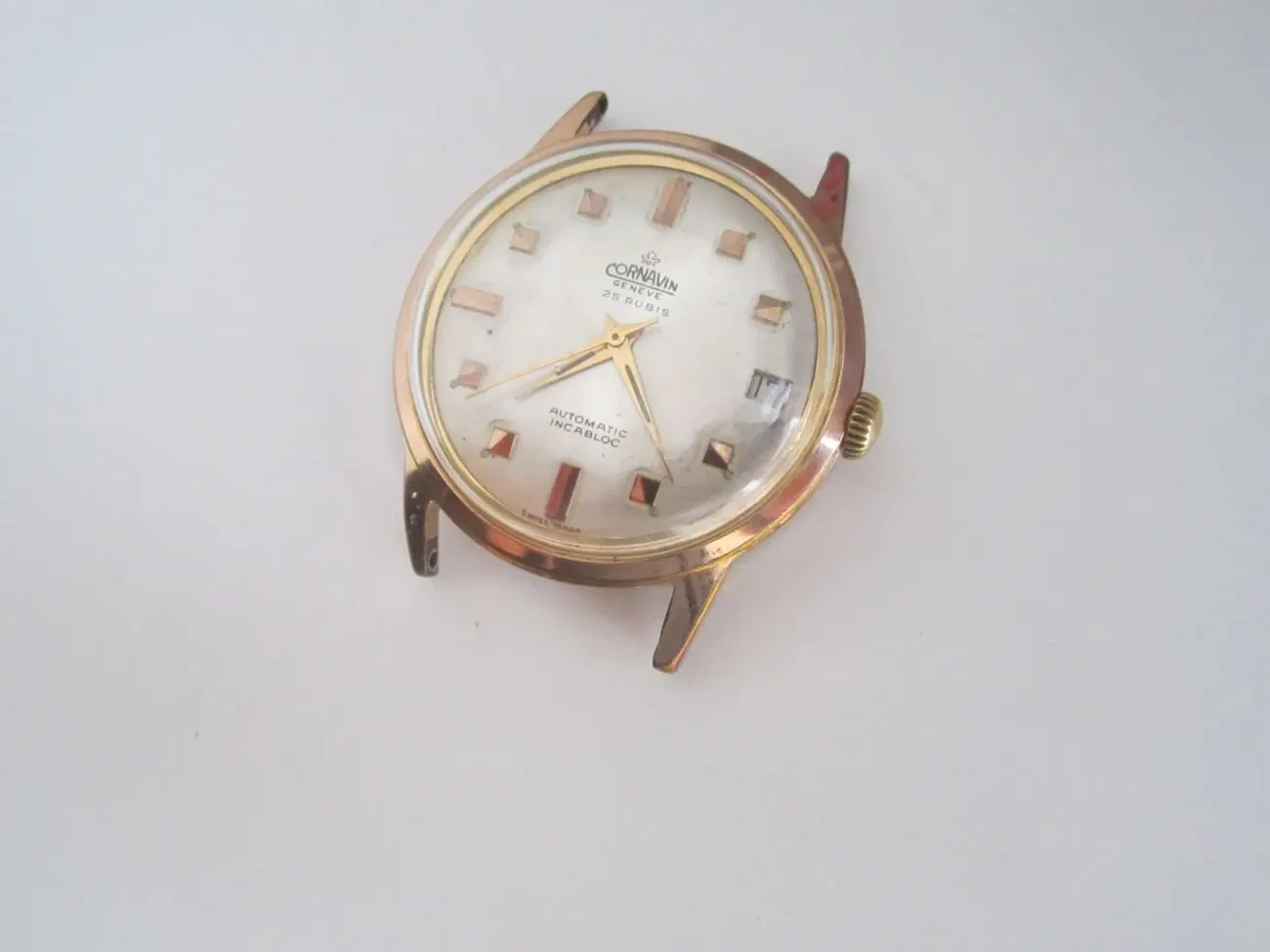 Часы мужские CORNAVIN Швейцария. позолота. Автоподзавод. 2 5