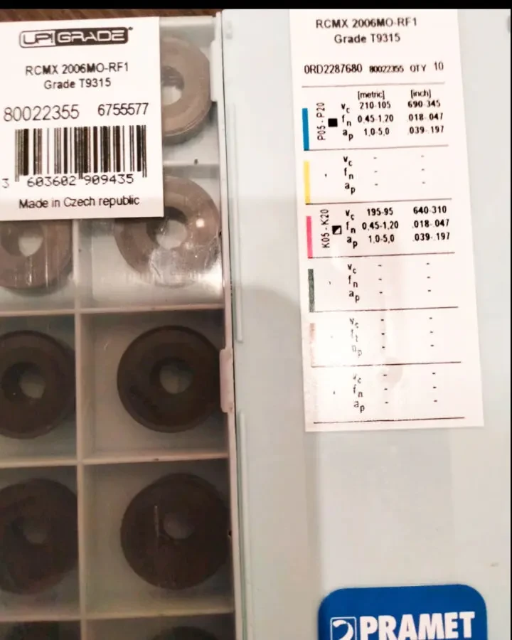 Чашейний різець LNUX301940. RCMX3209. RCMX2006 Taegutec 2