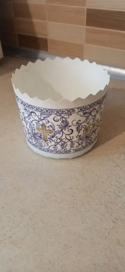 Форма для кулича бумажная Премиум d 110 мм 4