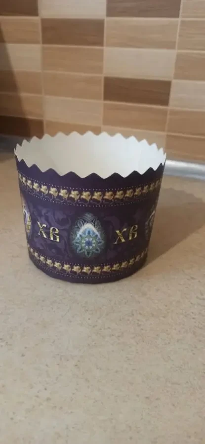 Форма для кулича бумажная Премиум d 110 мм 3