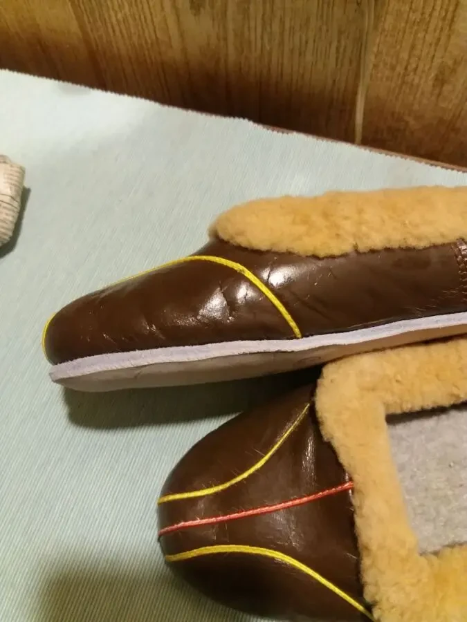 Тапочки женские натуральная кожа. 2