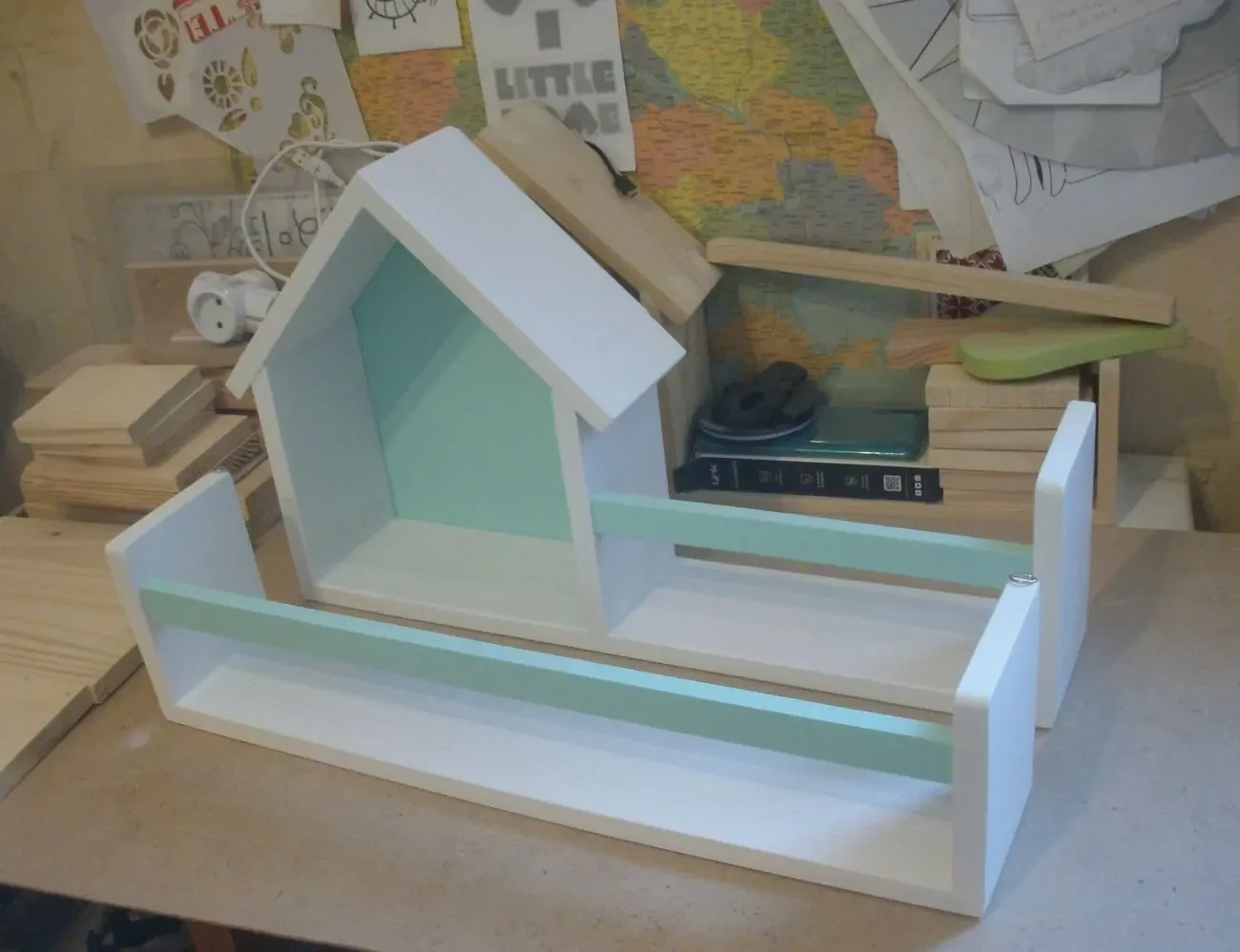 Набір поличок для іграшок. Дитячі меблі. Книжные полки.