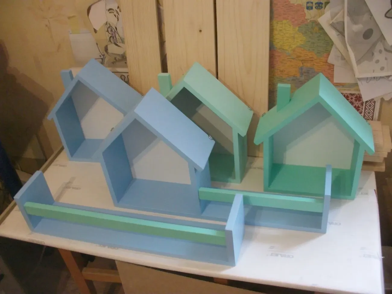 Набір поличок для іграшок. Дитячі меблі. Книжные полки. 3