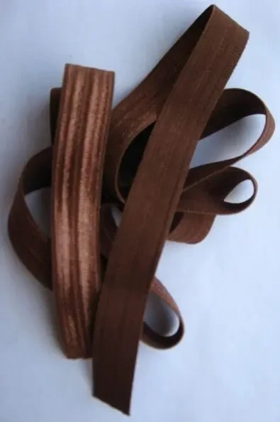 Косая бейка и трикотажная резинка коричневая красная 1 м. набор 4 вида 2