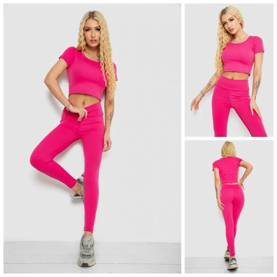 шикарний жіночий костюм в рубчик 6