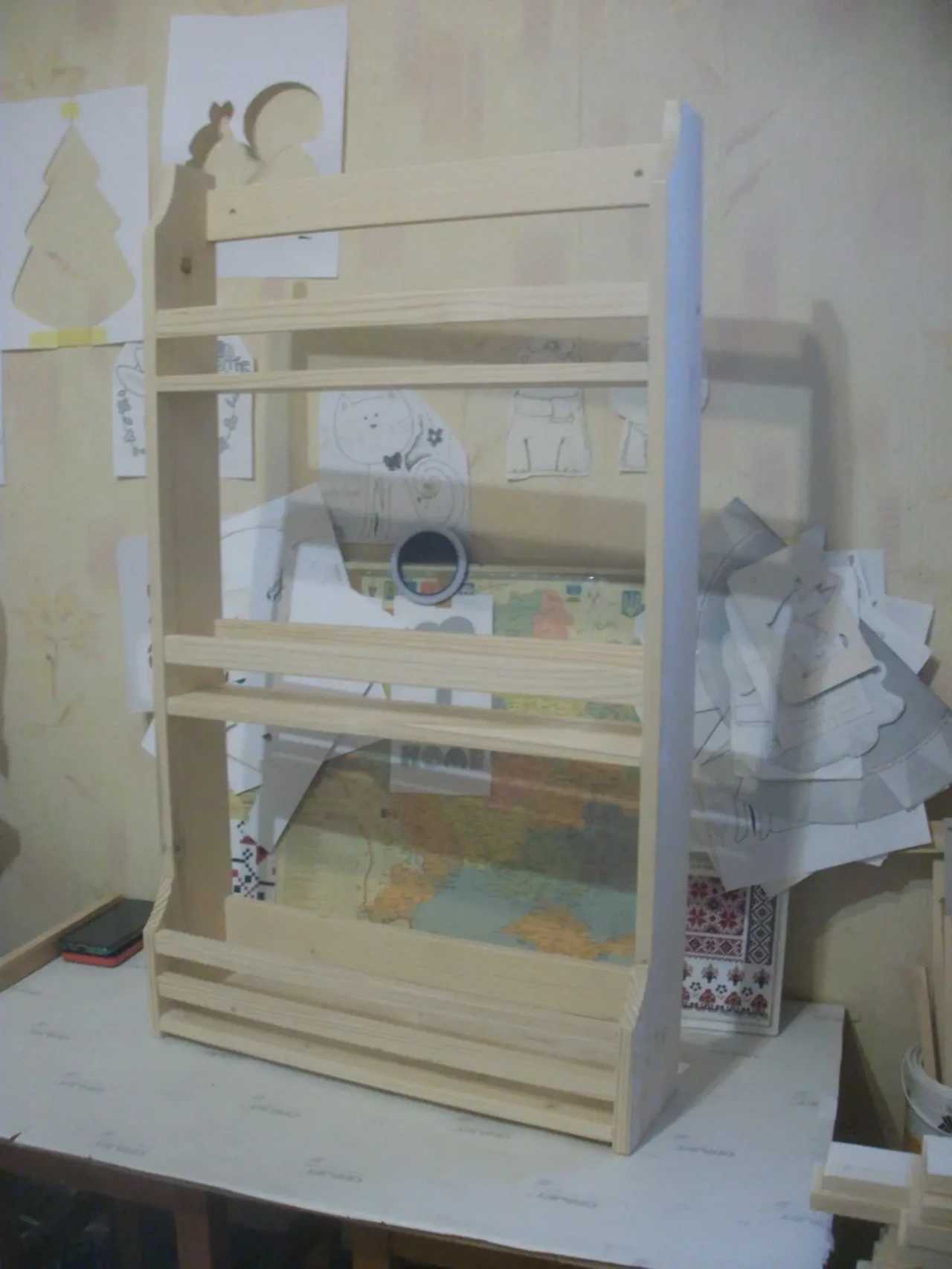 Стелаж в дитячу для книг.  Книжные полки. Полка для книг. 7