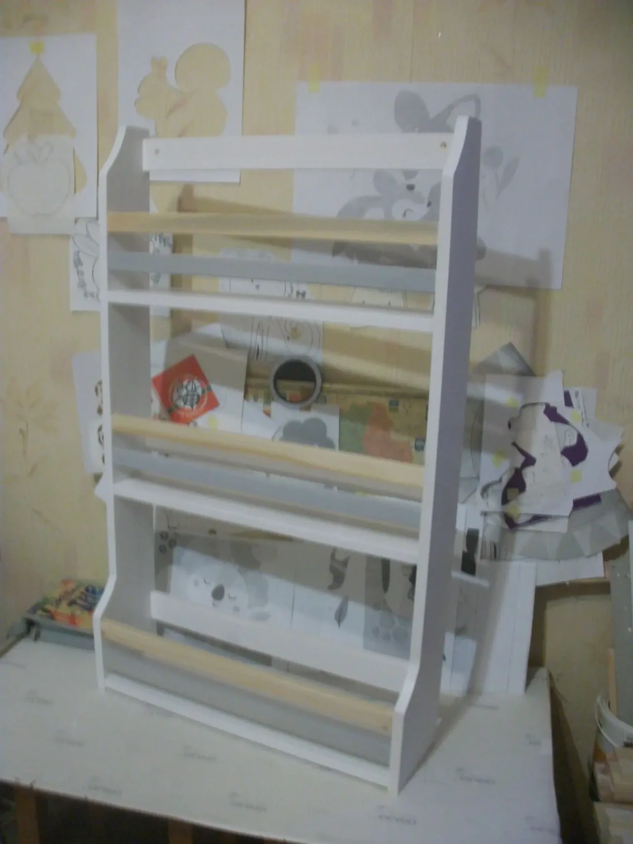 Стелаж для книг та іграшок . Дитячі полиці. Книжкови полици . 4