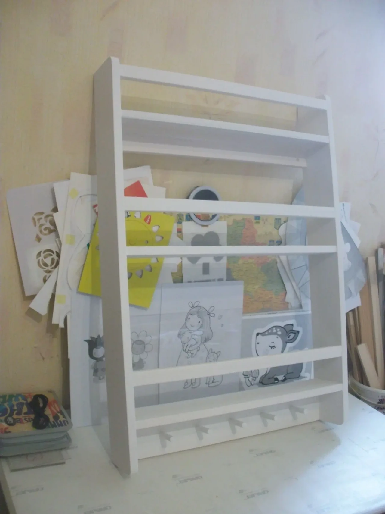 Стелаж для книг та іграшок . Дитячі полиці. Книжкови полици . 6