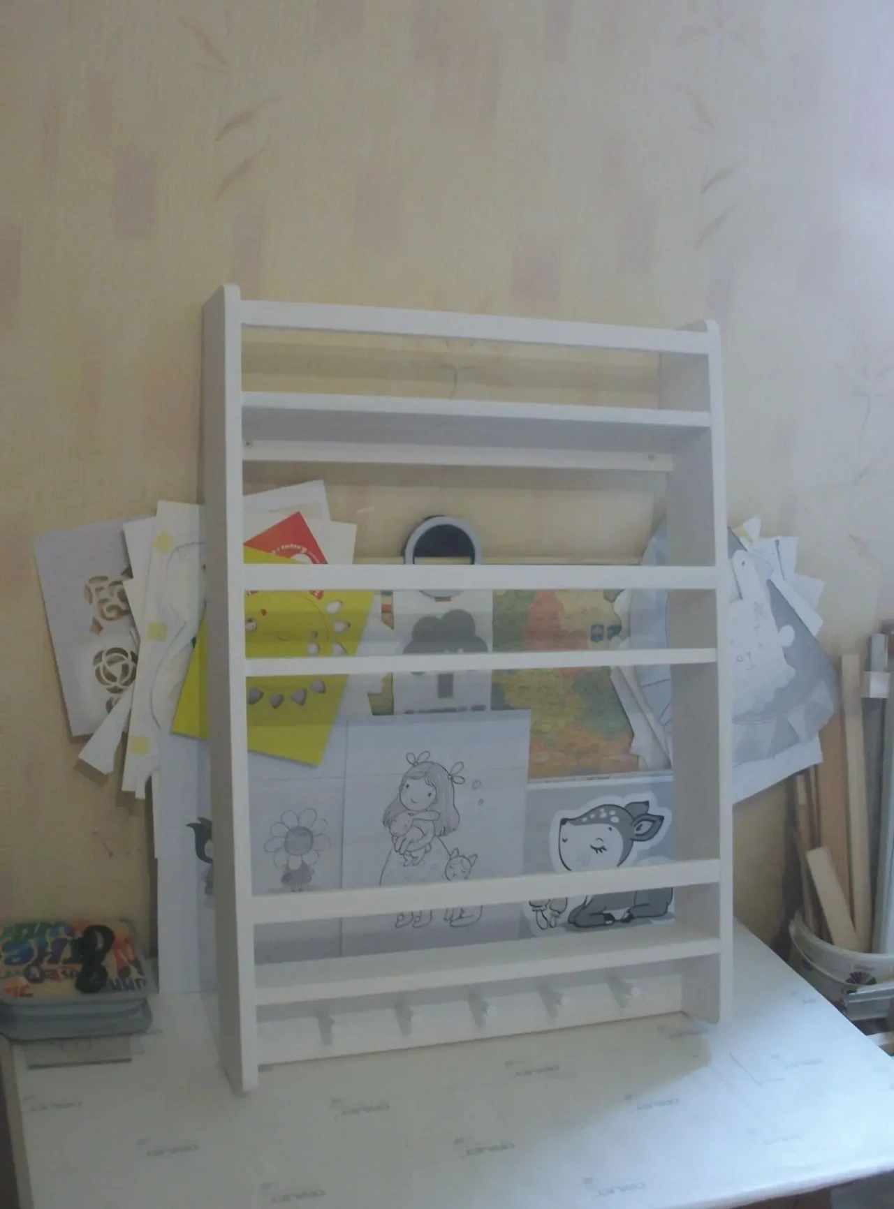 Стелаж для книг та іграшок . Дитячі полиці. Книжкови полици . 7
