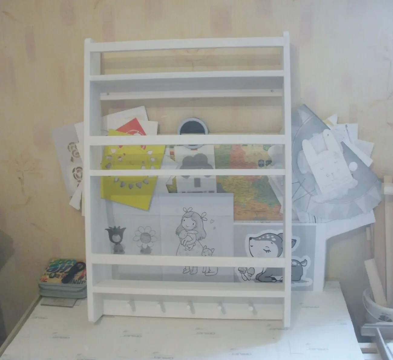 Стелаж для книг та іграшок . Дитячі полиці. Книжкови полици . 5