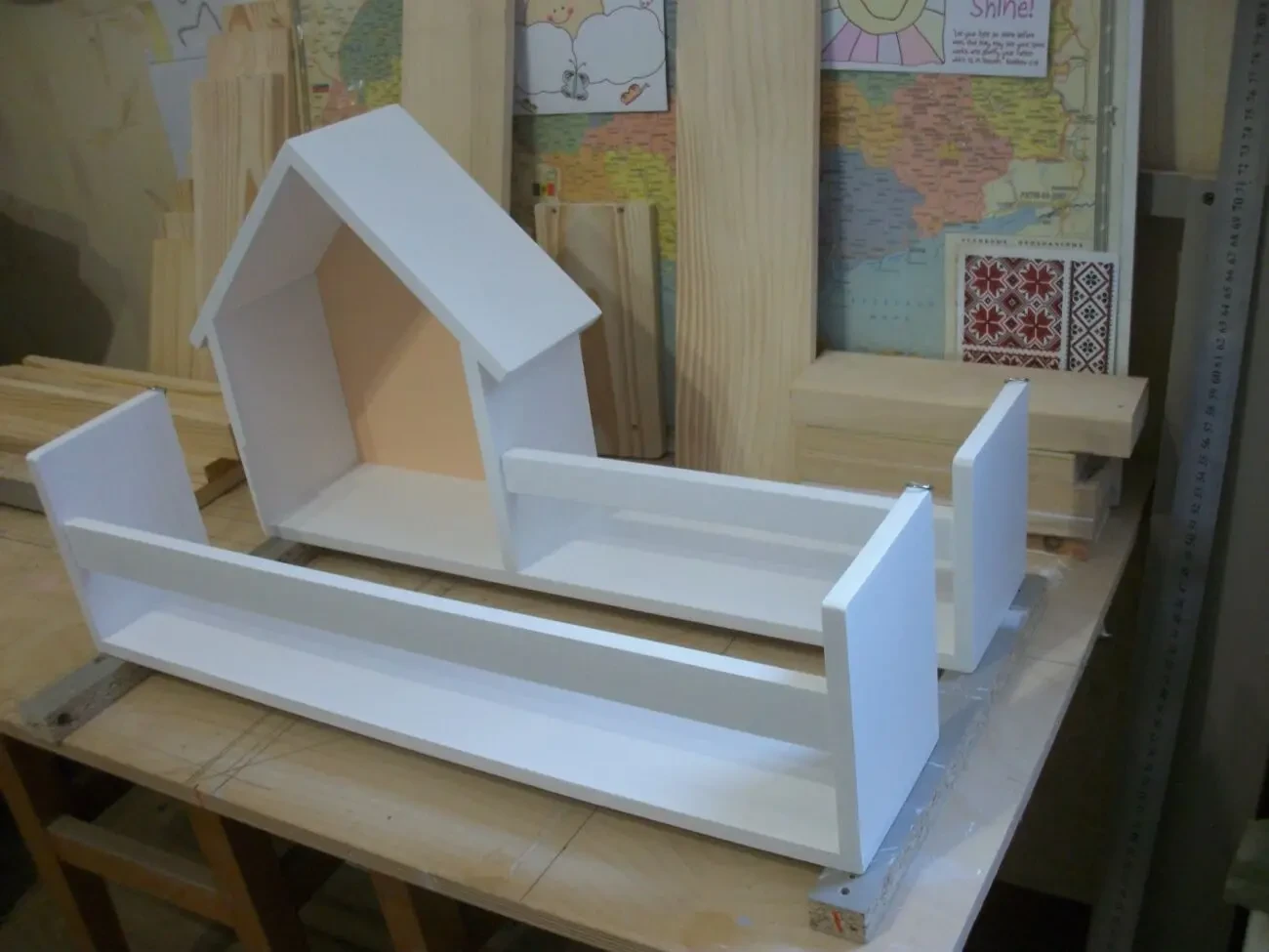 Домик-полиця для іграшок. Дитячий будинок .Полиці для іг 6