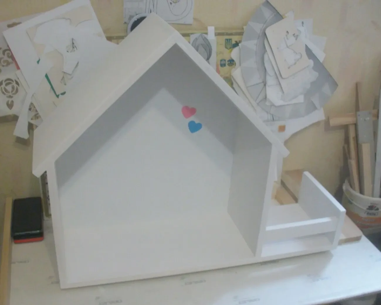 Домик-полиця для іграшок. Дитячий будинок .Полиці для іг 4