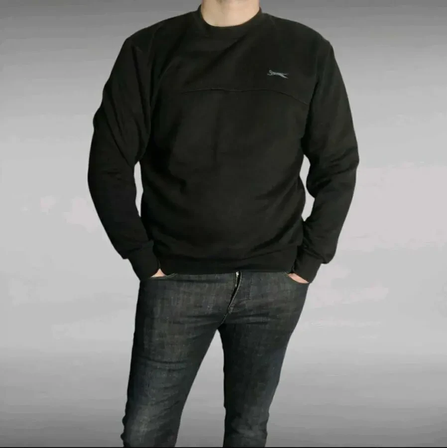 Світшот чоловічий slazenger  чорний, М 3