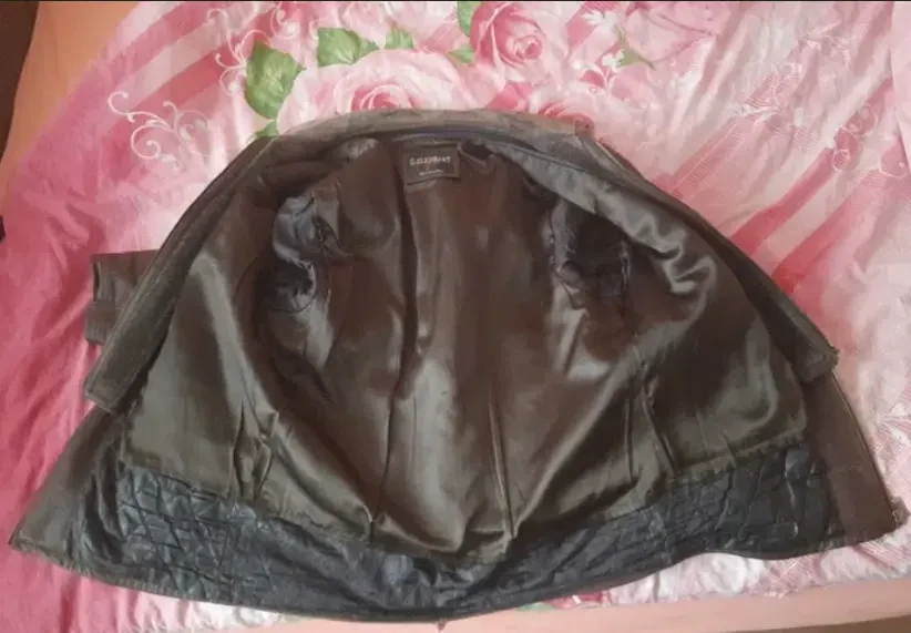 Куртка чоловіча шкіряна зимова утеплена.Зимняя кожанная куртка.60 4