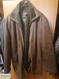 Куртка чоловіча шкіряна зимова утеплена.Зимняя кожанная куртка.60