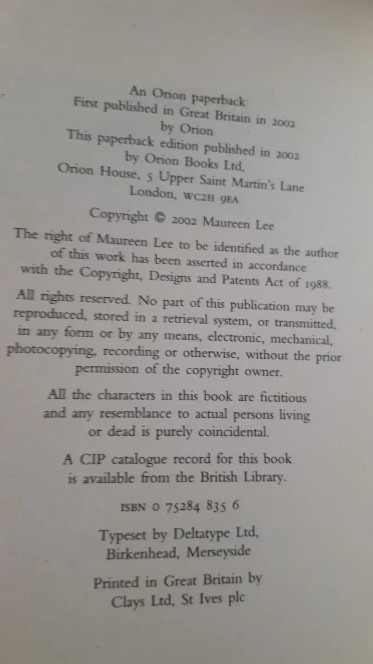 House by Princess Park The Maureen Lee English книга на Английском 3