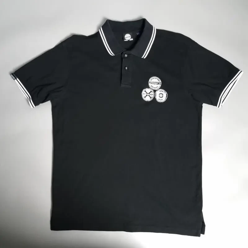 Футболка поло marston's чоловіча чорна L 6