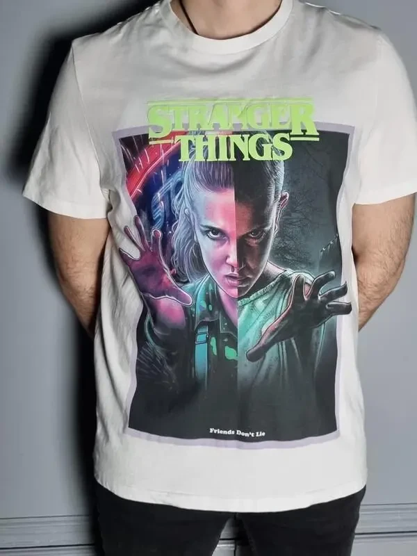 Футболка дуже дивні справи,біла Primark 3