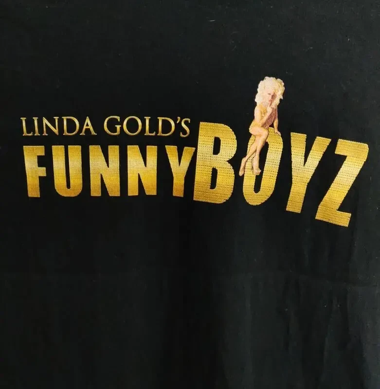 Футболка чоловіча чорна gildan з принтом funny boyz 4