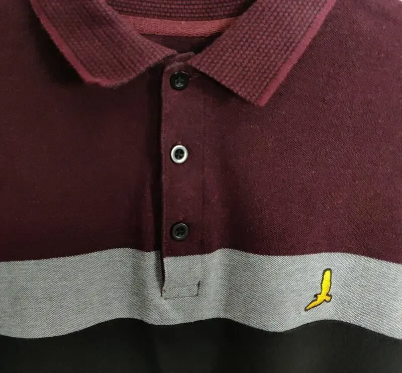 Мужское поло brave soul бордовое 7