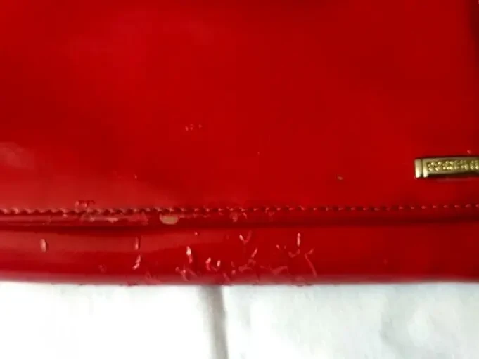 Кошелек Prensiti Italy Leather красный цвет, многофункциональный 6