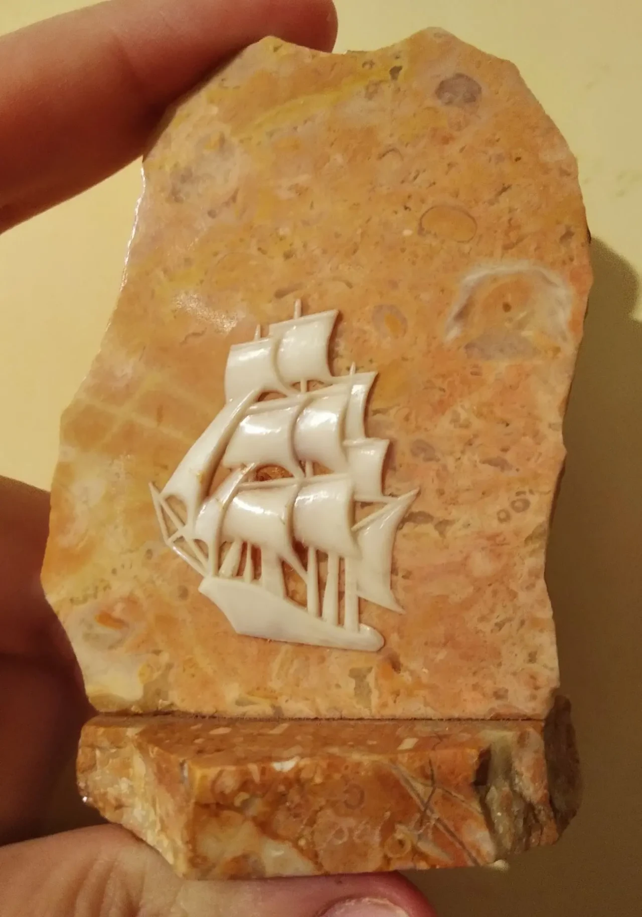 50 лет морской сувенир корабль фрегат мрамор подарок флот ВМФ 3