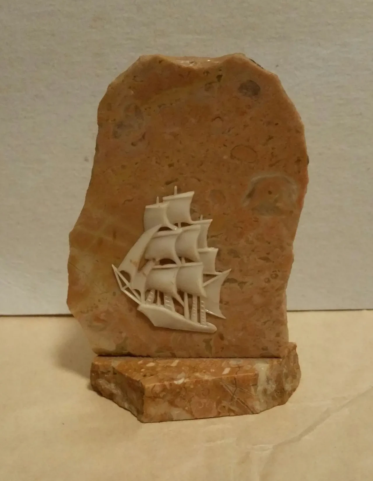 50 лет морской сувенир корабль фрегат мрамор подарок флот ВМФ