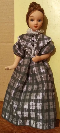 Редкая кукла фарфоровая девушка платье коллекция