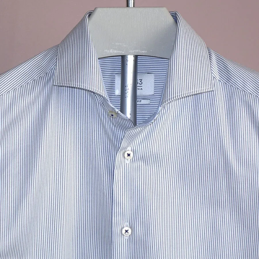 100 евро Премиум рубашка 1863 by ETERNA р.40 лонгслив мужская сорочка 5