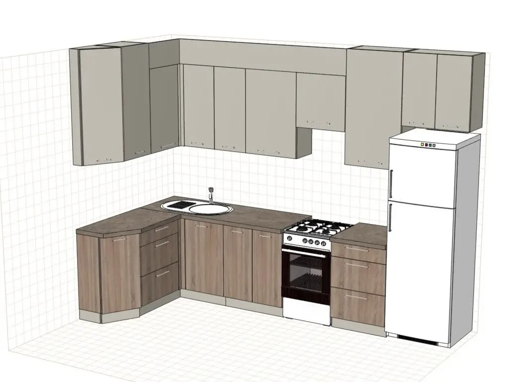 Продам угловую кухню 3,26 х 1,58 Харьков