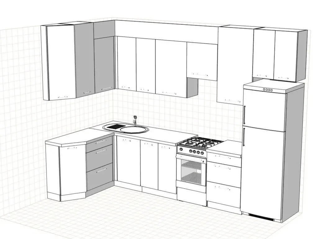 Продам угловую кухню 3,26 х 1,58 Харьков 2