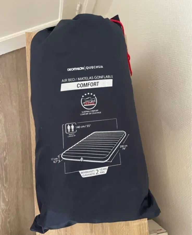 Надувний двохспальний матрац