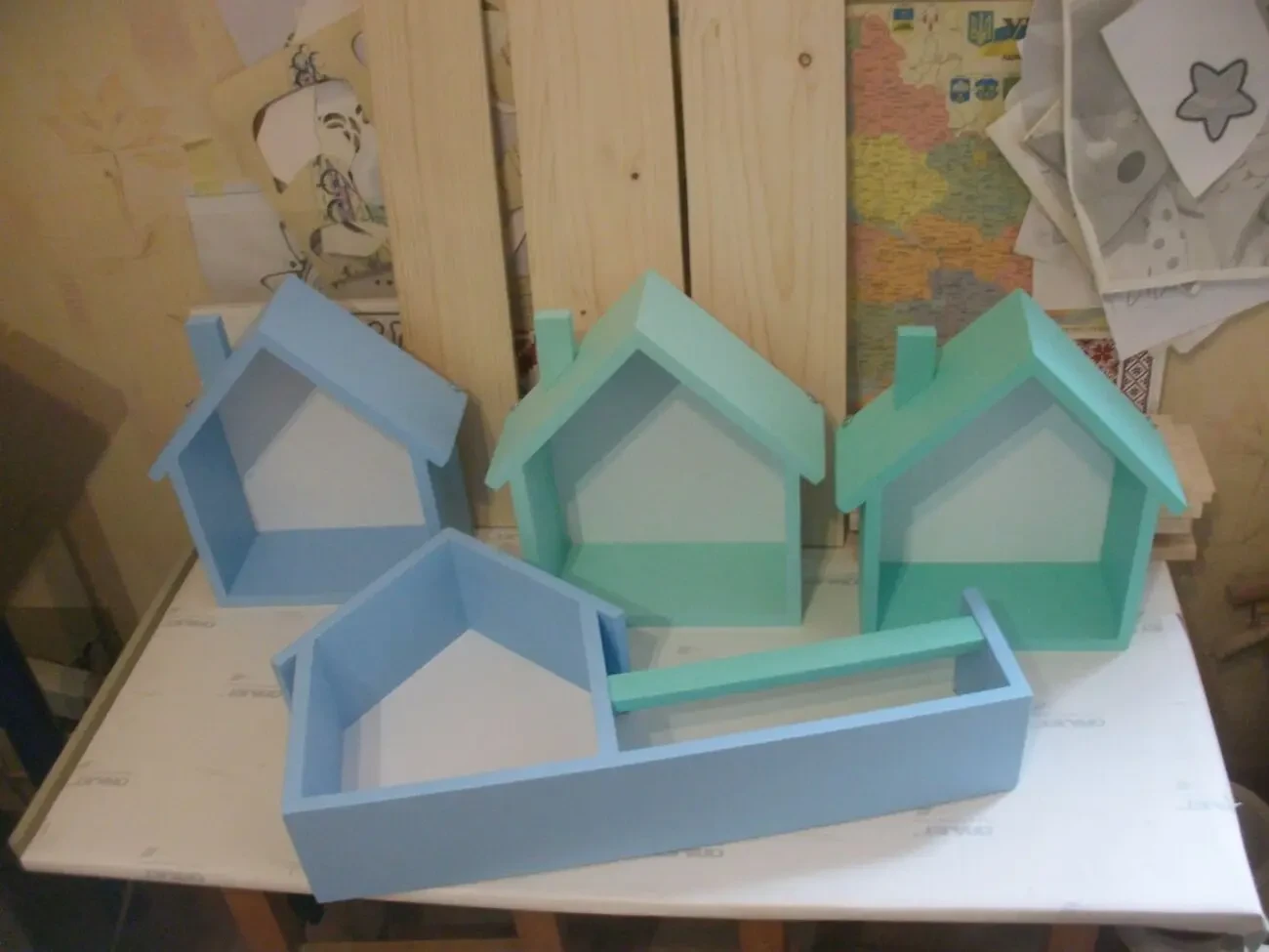 Книжкові полиці. Набір 5 поличок. 2