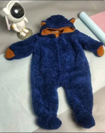 Дитячий плюшевий комбінезон для хлопчика 2-4 місяці