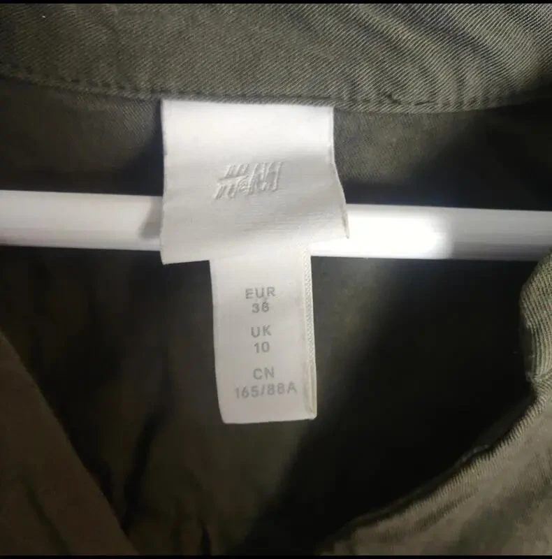 Блузка повсякденна хакі h-m 5