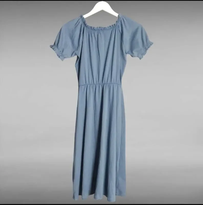 Сукня міді жіноча h-m блакитне 3