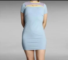 Блакитна сукня міні shein