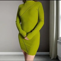 Сукня міні в рубчик