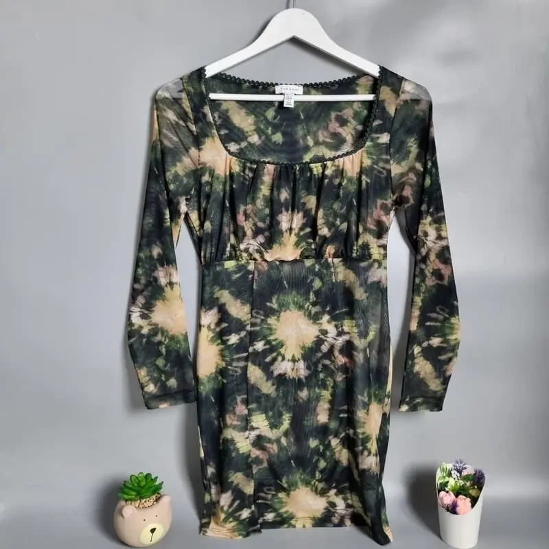 Напівпрозора тайдай міні-сукня від topshop 4