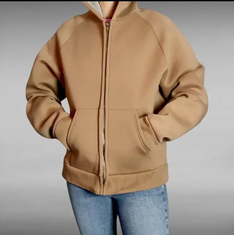 Тепла zip hoodie кофта